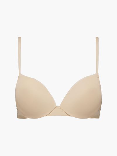 Calvin Klein Underwear HU792131 | Calvin Klein Sculpted Plunge Női Melltartó Bézs